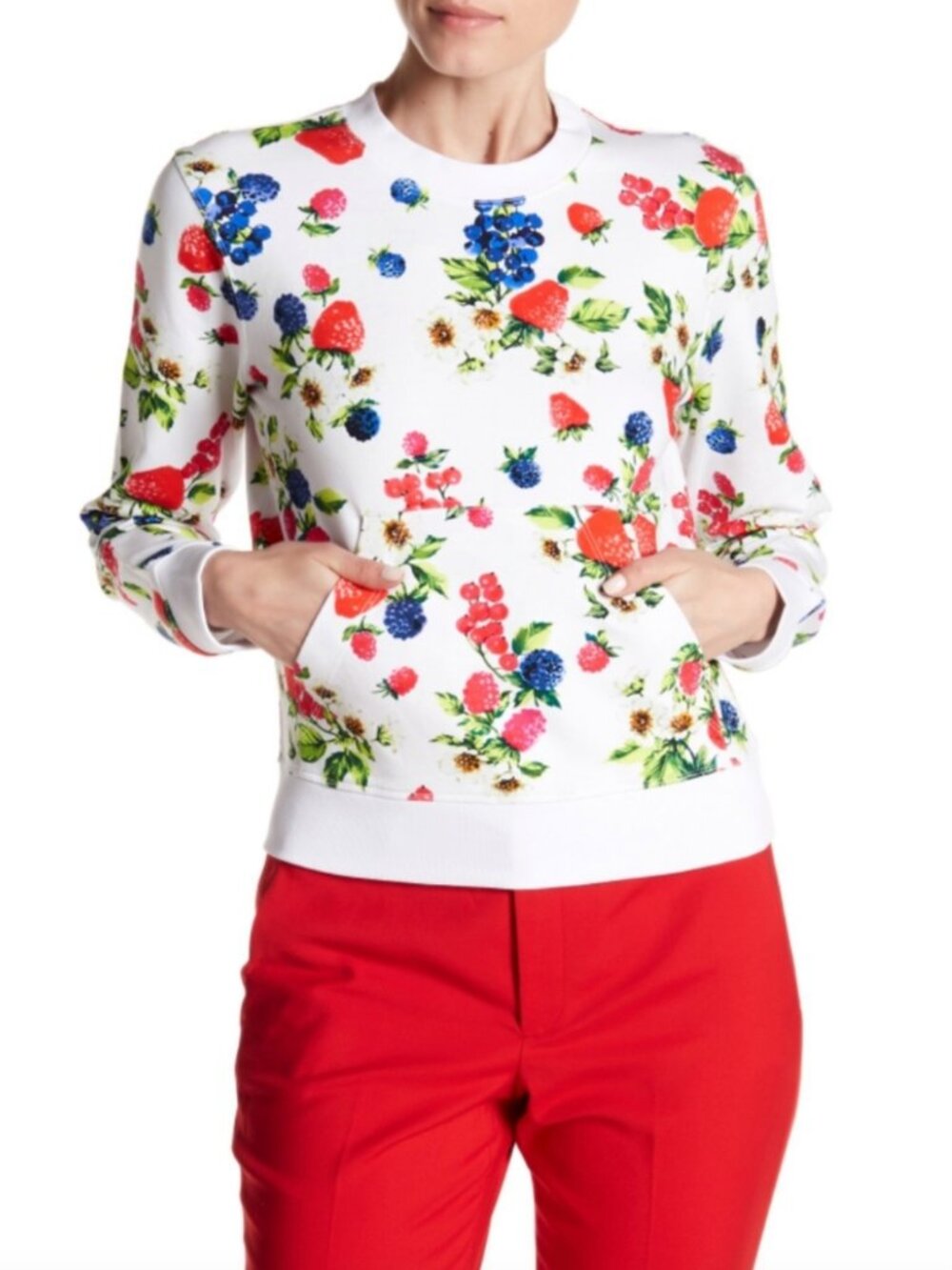 Love Moschino Fruitinni Kangaroo Pocket Sweatshirt